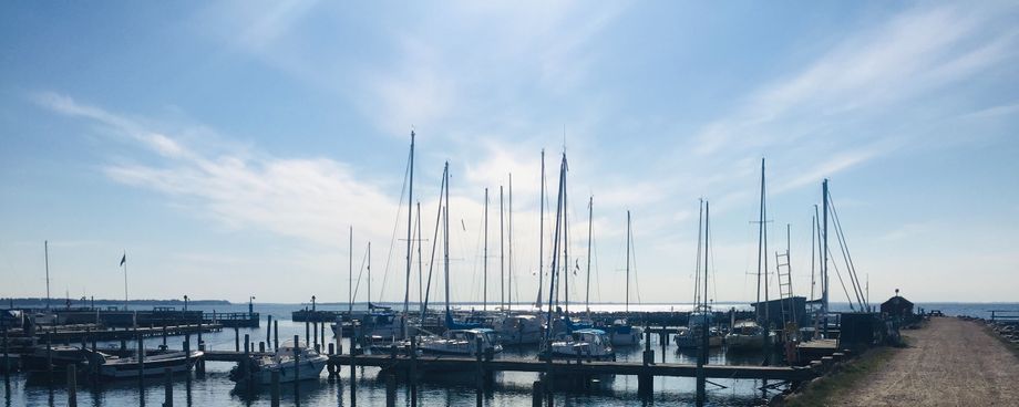 Rørvig havn en tidlig dag i mai
